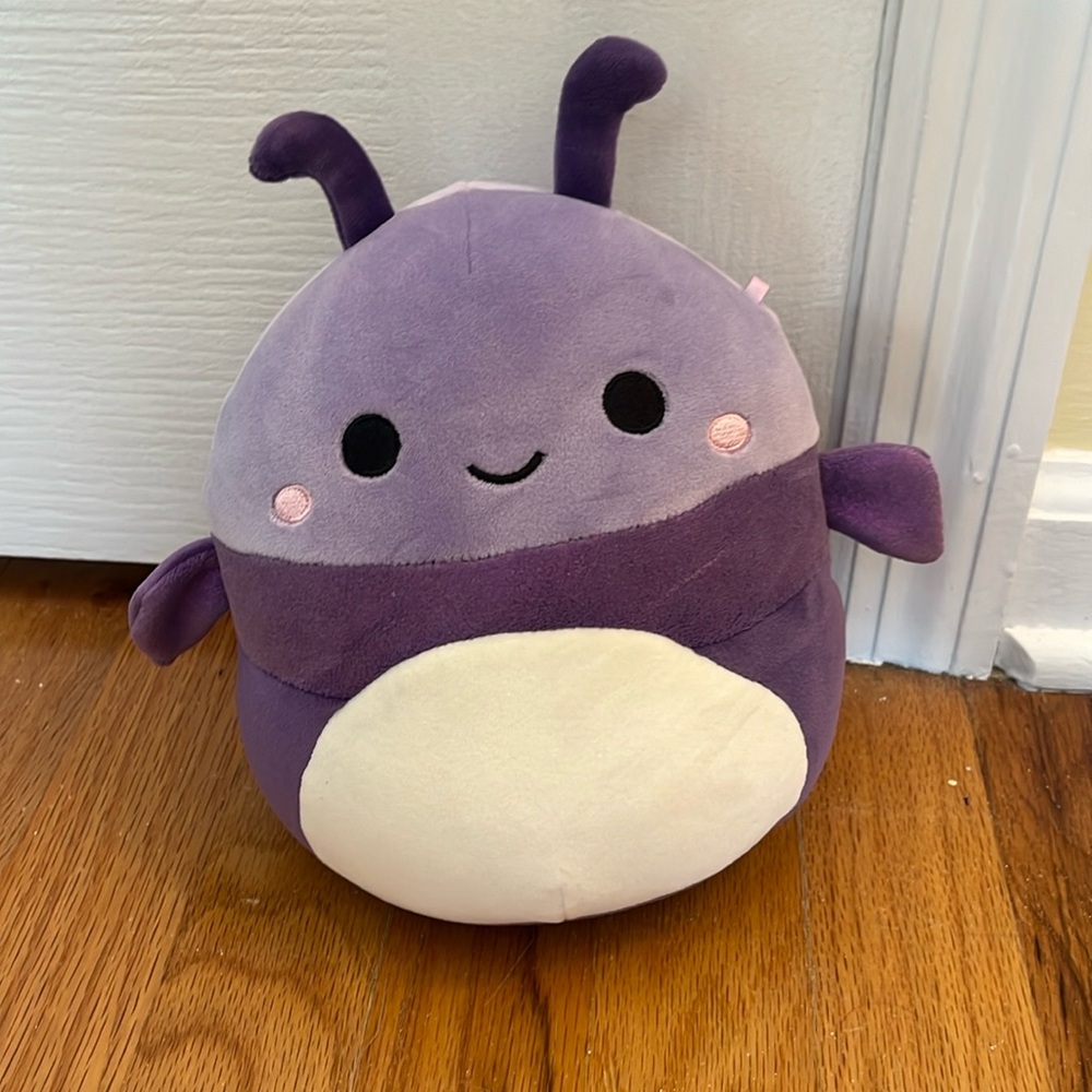 rare squishmellow purple beetle